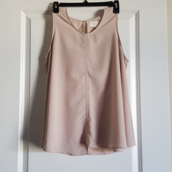 (2/$16) Flowy Tan Tank Top - Picture 3 of 11